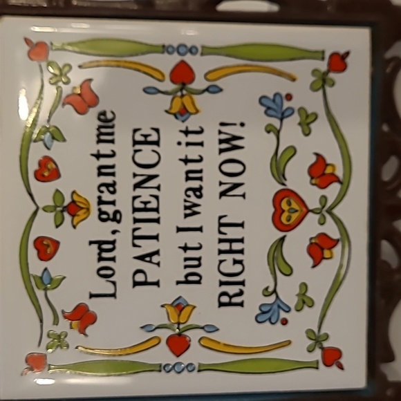 Vintage tile trivet - Picture 2 of 6